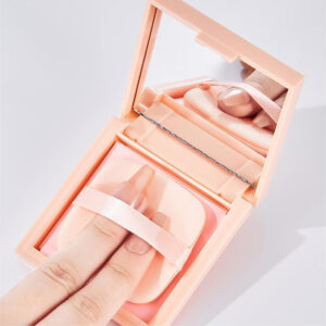 Bamboo Blotting Papers With Mirror&Makeup Puff Refreshing Portables Oil Control Tool Facial Oil Absorbing Sheets