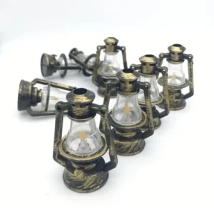 Lamp Mini Lantern Fairy Garden Accessories Micro Landscape Decor Dollhouse Scene Ornaments Home Decorations
