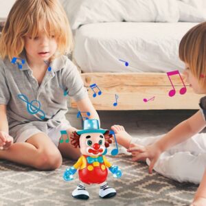 Clown Doll Electric Dancing Doll Swinging Left And Right Colorful Lights Dynamic Music Education Model Dolls For Children Gifts