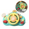 Simulation Steering Wheel Car Seat Toy Educational for Interaction Role Play
