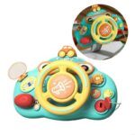 Simulation Steering Wheel Car Seat Toy Educational for Interaction Role Play