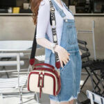 Fashion Hit Color Shoulder Bags for Women Female PU Leather Crossbody Messenger Bags Small Handbag Wide Strap Purse