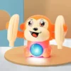 Baby Toys Electric Tumbling Monkey Light Music Puzzle Sound Tipping Monkey Kids Toys Early Educational Toys For Children Gifts
