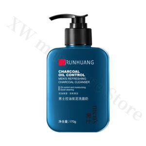Men's Facial Cleanser Brightens Skin Tone Refreshes Oil Controls Hydration Moisturizes Deep Cleanses and Removes Blackheads