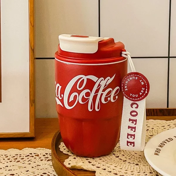 High-value Male and Female Students Car Cup Gift Cup Coffee Cup Steel Mug Coca-Cola