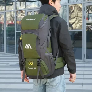 Travel Backpack Camping Bag For Men Large Hiking Bag Tourist Rucksack Waterproof Outdoor Sports Climbing Mountaineering Bag