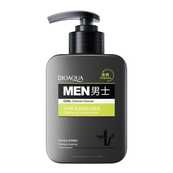 Men's Charcoal Facial Cleanser Cleaning Exfoliating Face Cleaner Wash Scrub Skincare Korean Cosmetics Skin Care Products