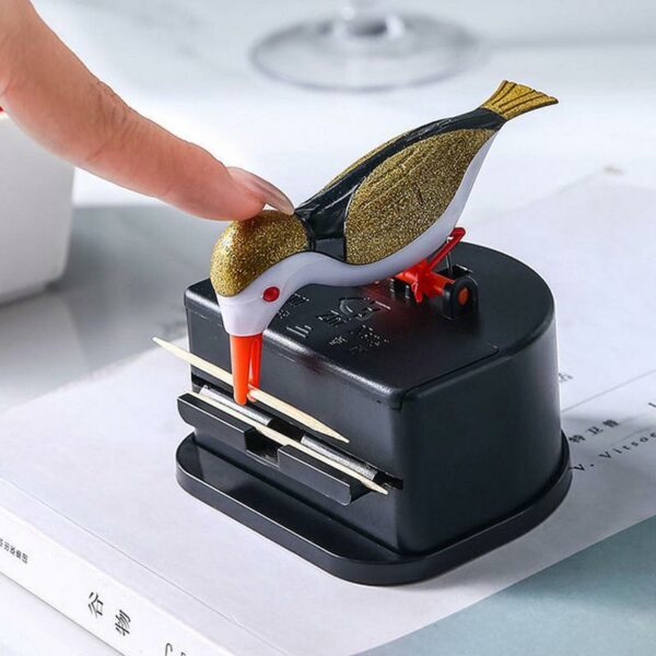Cute Little Bird Toothpick Container Automatic Toothpick Dispenser Toothpick Holder Home Decor Table Decoration Table Accessorys