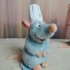 Anime Disney Ratatouille Hairband Plush Doll Pendant Wide-Brimmed Hairpin Photo Headdress Creativity Plush Keychain Girl Gifts