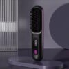 Electric Hot Comb with 3 Setting LED Temperature Display Portable Straightening Brush Anti-Scald Hair Straightener Comb