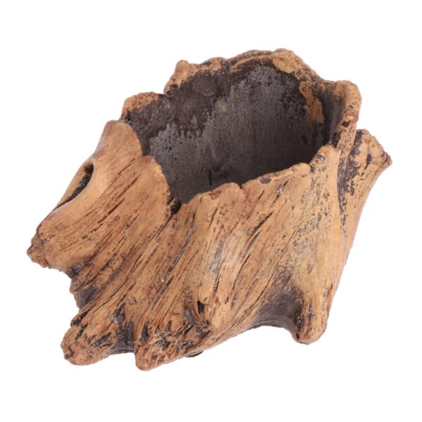 Wood Flower Cement Planters for Succulents Flowerpots Bonsai Decor