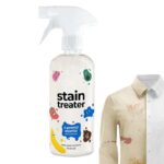 Spray Stain Remover Fabric Stain Remover Spray For Spot Cleaning Portable Stain Treater Spray For Food Pet Candle Wax Stains