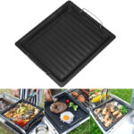 Outdoor BBQ Cookware Grill Plate Pan Grill Pan Barbecue Kitchen Utensils Cooking Cast Iron Pizza Plate Gas Grill BBQ Accessories