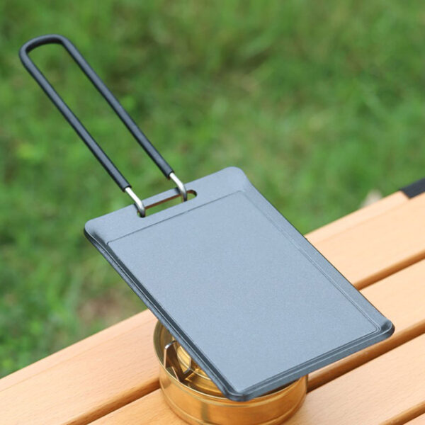 Camping Frying Pan Outdoor Mini Portable Grill Pan BBQ Baking Dishes Pans Travel Hiking Picnic Camping Cookware Barbecue Tools