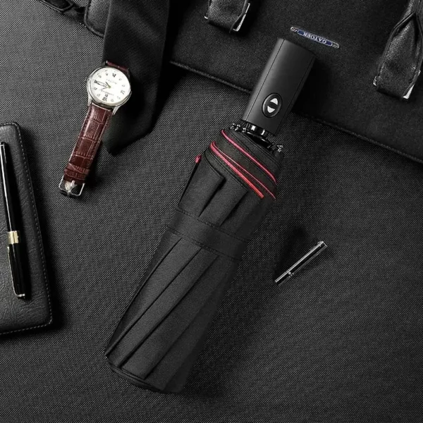 Windproof Double Layer Resistant Umbrella Fully Automatic Rain Men Women Strong Luxury Business Male Large Umbrellas Parasol