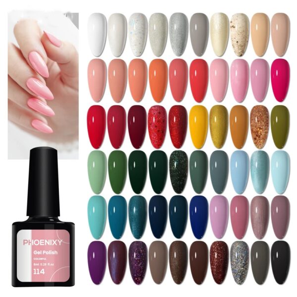 Gel Polish Nail Polish Gel 8ml Gel Nail Polish Base And Top Coat Semi Permanent Gel Nail Varnish All For Manicure