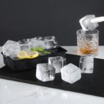 Grid Big Ice Tray Mold Giant Jumbo Large Food Grade Silicone Ice Cube Square Tray Mold DIY Ice Maker Ice Cube Tray
