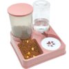 Automatic Cat Feeder Water Dispenser Set Tilted Automatic Pet Food And Water Feeder Gravity Food Feeder and Waterer