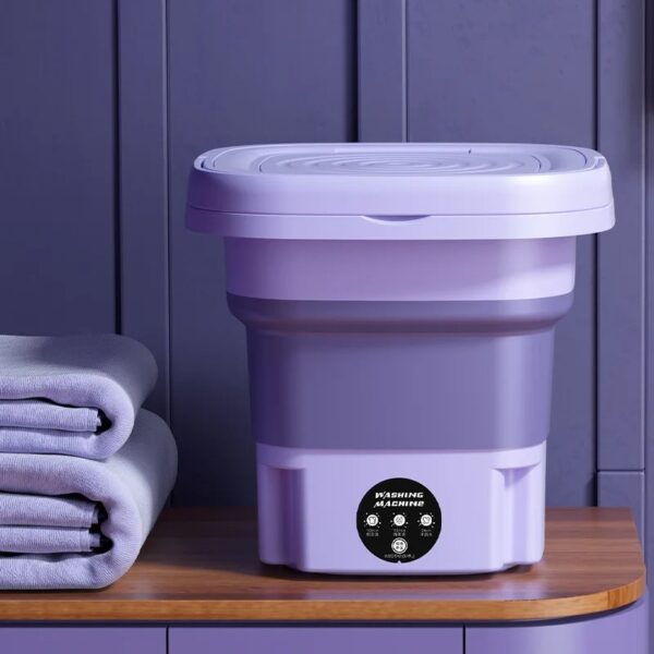 Portable Small Foldable Washing Machine with Spin Dryer For Socks Underwear Panties Washer Household Mini Washing Machine