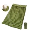Double Sleeping Pad for Camping Self-Inflating Mat Sleeping Mattress with Pillow for Hiking Outdoor Persons Travel Bed Air Mat