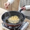 Stainless Steel French Fries Drainer Basket Foldable Drainer Basket Flexible Kitchen Tool For Fried Food Washing Fruits