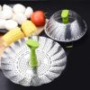Universal Steaming Rack, Vegetable Steamer Basket, Stainless Steel Folding Steamer Basket Insert For Fish Seafood Bread Cooking