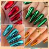 Gold Metallic Gel Nail Polish Red Blue Mirror Metallic Nail Gel Superbright Semi Permant Varnish Soak Off UV Led Gel Nails DIY