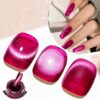 Jelly Amber Cat Magnetic Gel Nail Polish Pink Red Gold Semi Permanent Cat Eye Gel Nail Art Varnish nail supplies
