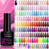 Nail Gel Polish Semi-Permanent Glitter Soak Off Base Top Coat UV LED Nail Gel Varnish Nail Art Manicure