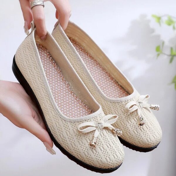 Women's Flat Shoes Fashion Fabric Breathable Women's Single Shoes Summer Outdoor Sandal Party Women's Shoes Casual Women's Shoes
