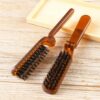 Foldable Hair Comb Portable Boar Bristle Hair Brush Hair Brush Head Massager Travel Combs Hair Styling Accessories