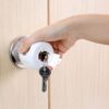 White Baby Safety Door Knob Cover Practical PP Round Door Knob Child Proof Cover Childproof Reusable Door Knob Locks