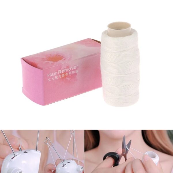 Spools Thread for Cotton Threading Facial Hair Remover Epilator Trimmer Electric Hair Removal for Women