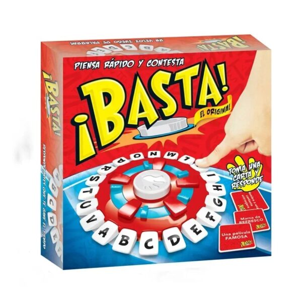 Basta Spanish Tapple Word Game - English Tapple Crazy Games Version Quick Thinking Letter Pressing Board Toy Family Game
