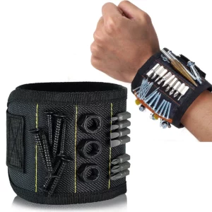 Magnetic Wristband for Holding Screws,Nails，Drilling Bits,Wrist Tool Holder Belts with Strong Magnets,Cool Gadgets for Men 1