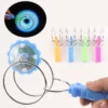 Led Magic Magnetic Orbit Spinning Top Toy Creative Hand Cranked Color Luminous Colorful Gyroscope Rotating Handle Child Classic 1