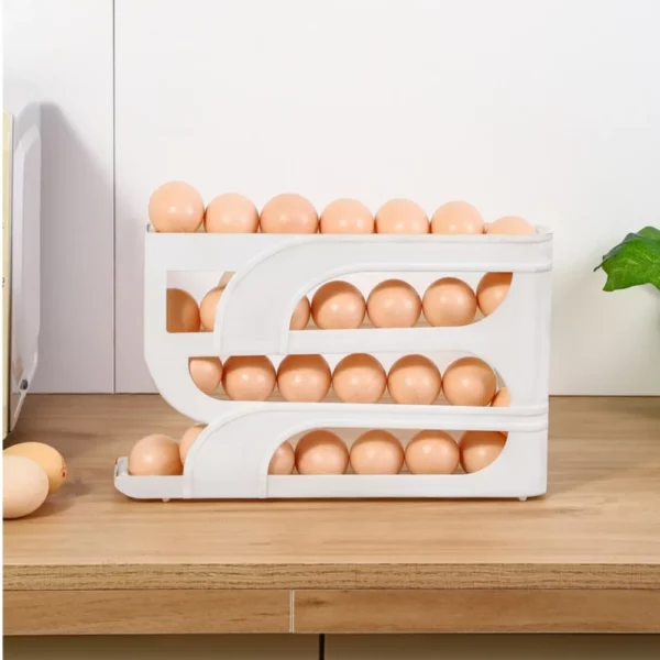 Automatic Egg Roller New Household Kitchen Dedicated Egg Roller Rack Space Saving Large Capacity Egg Organiser 4