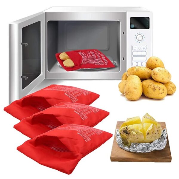 Microwave Potato Bag Reusable Express Microwave Potato Cooker Bag Baked Potato Cooker Perfect Potatoes
