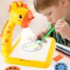 Giraffe Graffiti Writing Board Projection Drawing Desk Learning LED Projector Art Table Toy Multifunctional Giraffe