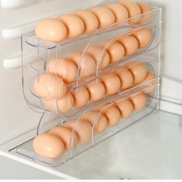 Automatic Egg Roller New Household Kitchen Dedicated Egg Roller Rack Space Saving Large Capacity Egg Organiser