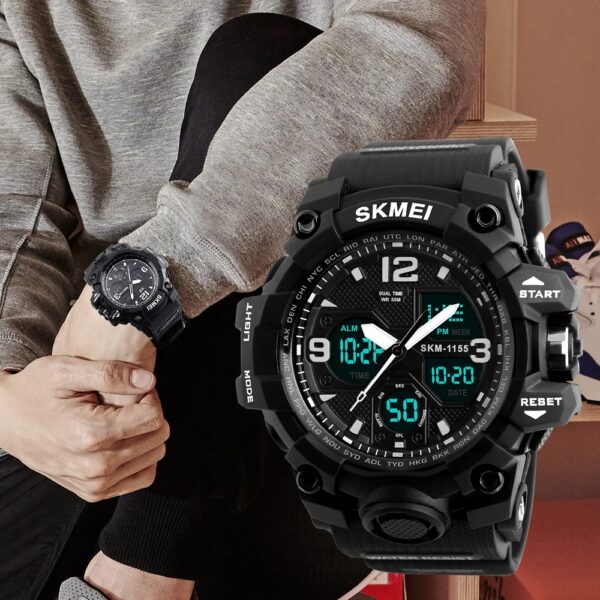 Waterproof Dual Display Wristwatches Relogio Masculino watch Sport Men Military Digital Watches Sport Watch