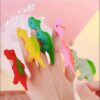 Dinosaur Finger Catapult Decompression Toy TPR Turkey Finger Slingshot for Kids Birthday Party Favors Goodie Bag Pinata