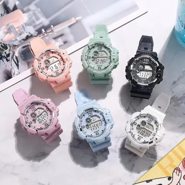 Fashion Transparent Digital Watch Square Men Watches Sports Waterproof Electronic Watch Reloj Mujer Clock Ladies Digital Watch