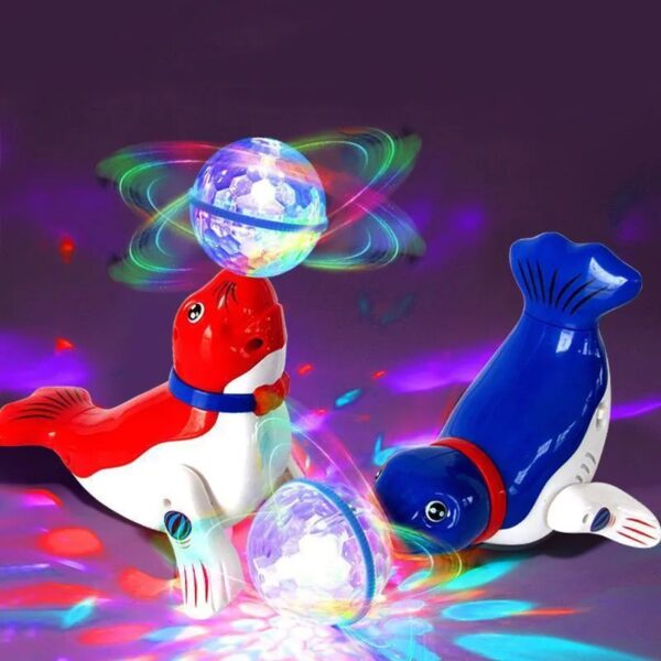 Dance Sea-Lions Electronic Toys Musical Singing Walking Electric Toy Dog Pet For Kids Child Baby Gift Lighting Electronic Pets
