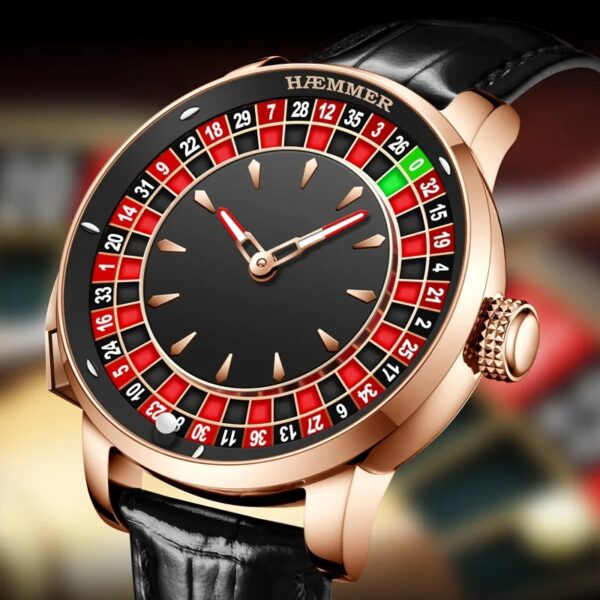 Men's Mechanical Watch Stainless Steel Watch Push Button Roulette Rotating Sapphire Glass Watch Waterproof