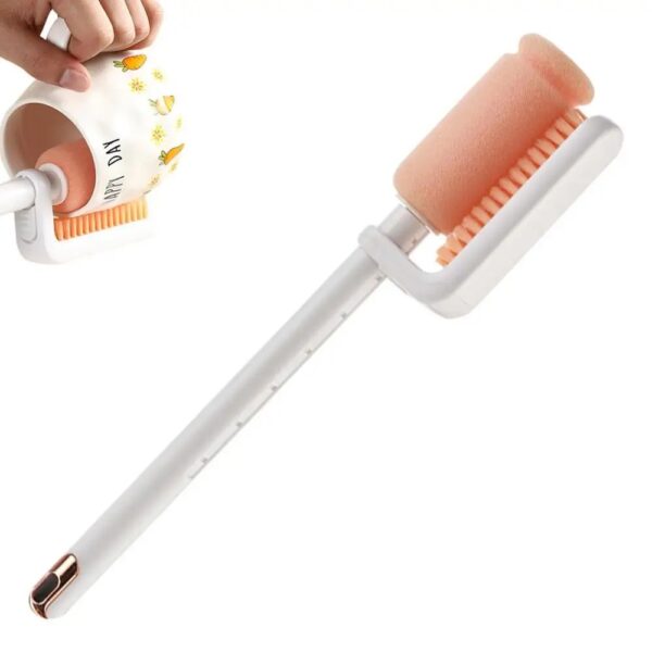 Water Bottle Brush Cleaner 360 Rotary Bottle Cleaning Brush Efficient Non-Slip Water Bottle Cleaner Brush For Coffee Mugs Water