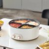 Electric Chafing Dish Four-Grid Multi-Functional Household 6 Liters Capacity Integrated Hot Pot Electric Caldron
