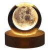 3D Crystal Ball Lamp with Galaxy and Planetary Projections USB Night Light for Cozy Atmosphere plasma ball