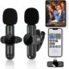 Wireless Lavalier Microphone Portable Audio Video Recording Mini Microphone For Phone Live Broadcast Game