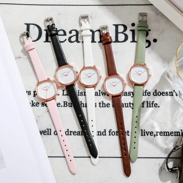 Women's Watches Simple Quartz Wristwatches Leather Watches Students Clock Ladies Watch Gift
